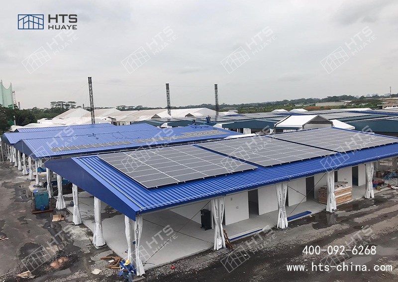 籃球場光伏棚降低屋面上作業量，達到快速高效組裝